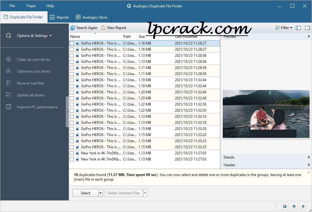 Auslogics Duplicate File Finder Crack